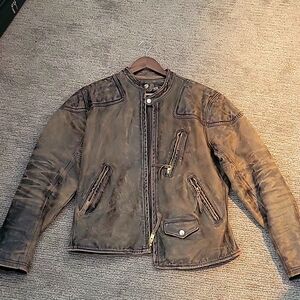 Ralph lauren leather moto jacket